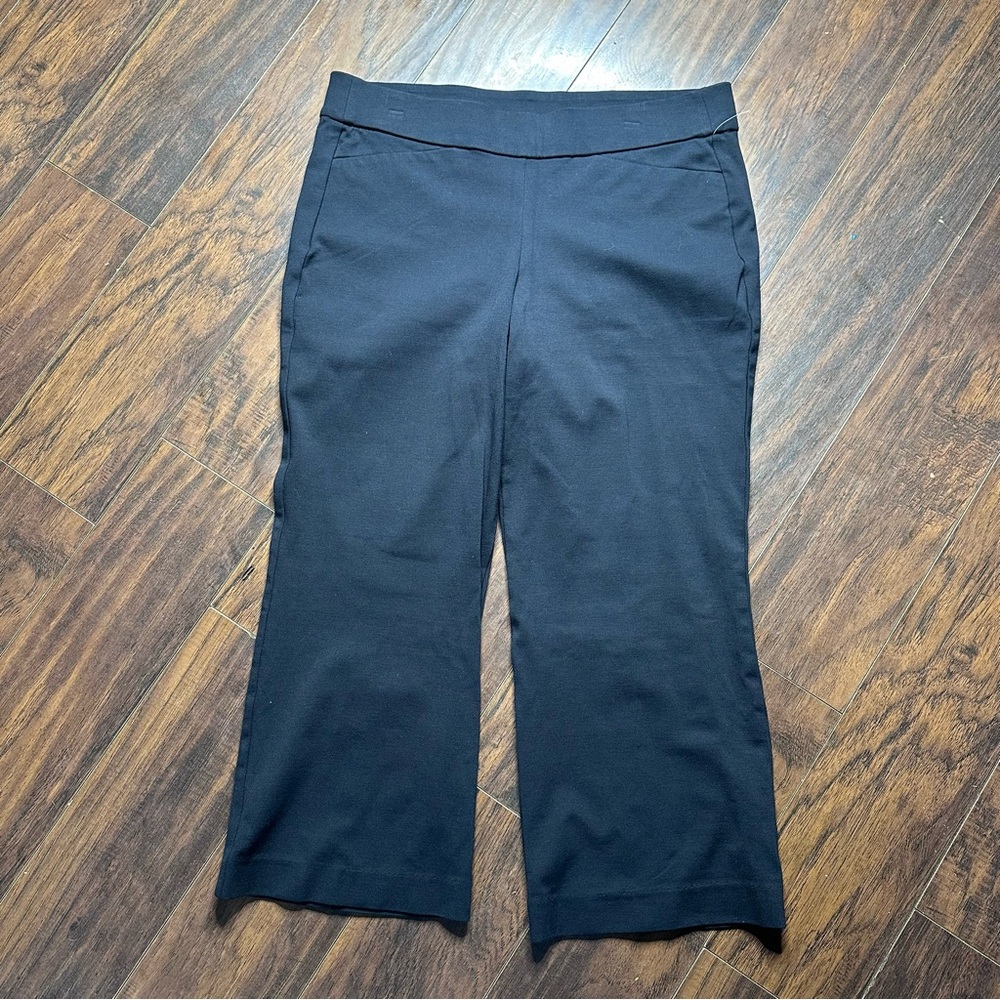 Lane Bryant Black 4 Season Kick Flare Short Pants